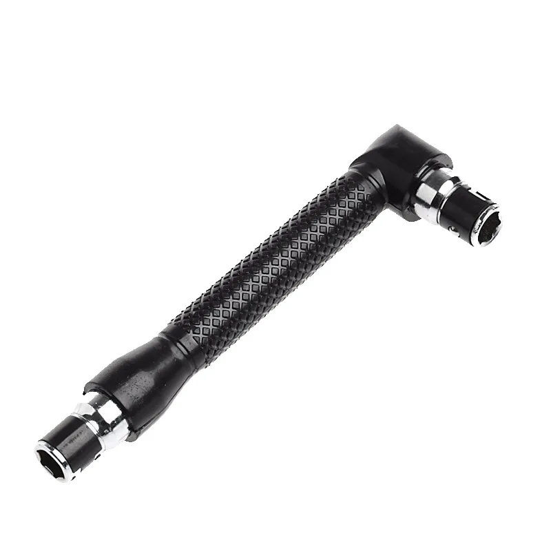 L type 1/4 hexagon screwdriver bit 90 ° double-end handle black 6.35mm wrench tool thumbnail 2
