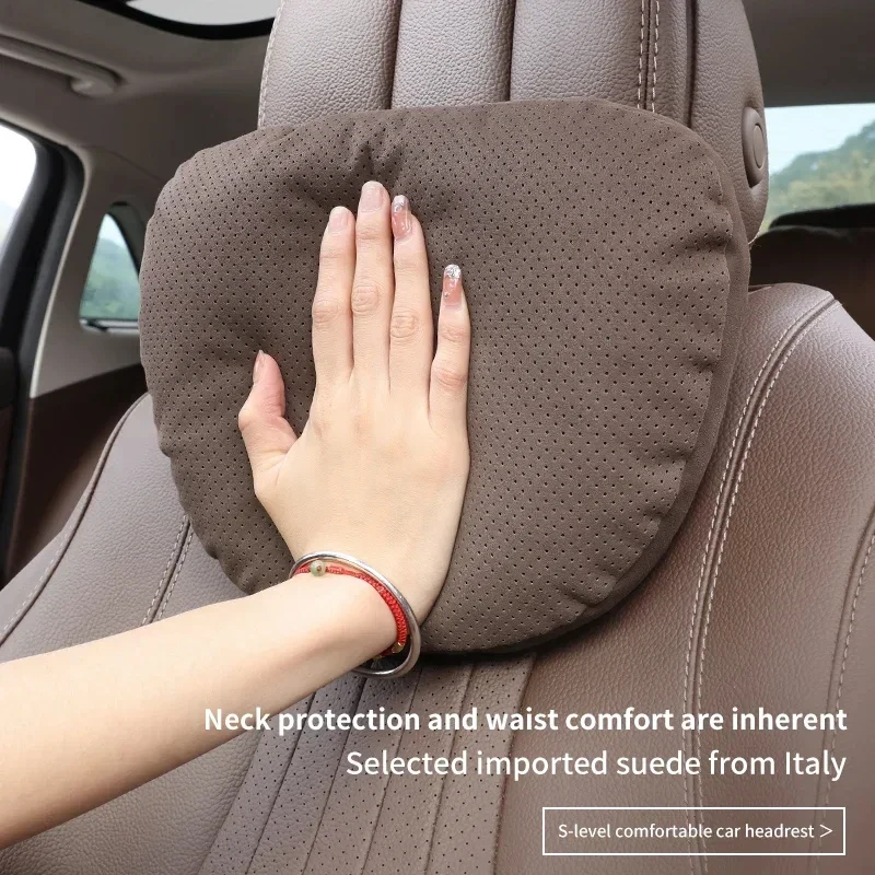 Car Headrest Neck Support Seat / Maybach Design S Class Soft Universal Adjustable Car Pillow Neck Rest Cushion High Quality thumbnail 6