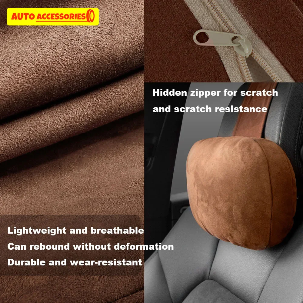 Car Headrest Neck Support Seat / Maybach Design S Class Soft Universal Adjustable Car Pillow Neck Rest Cushion High Quality thumbnail 3