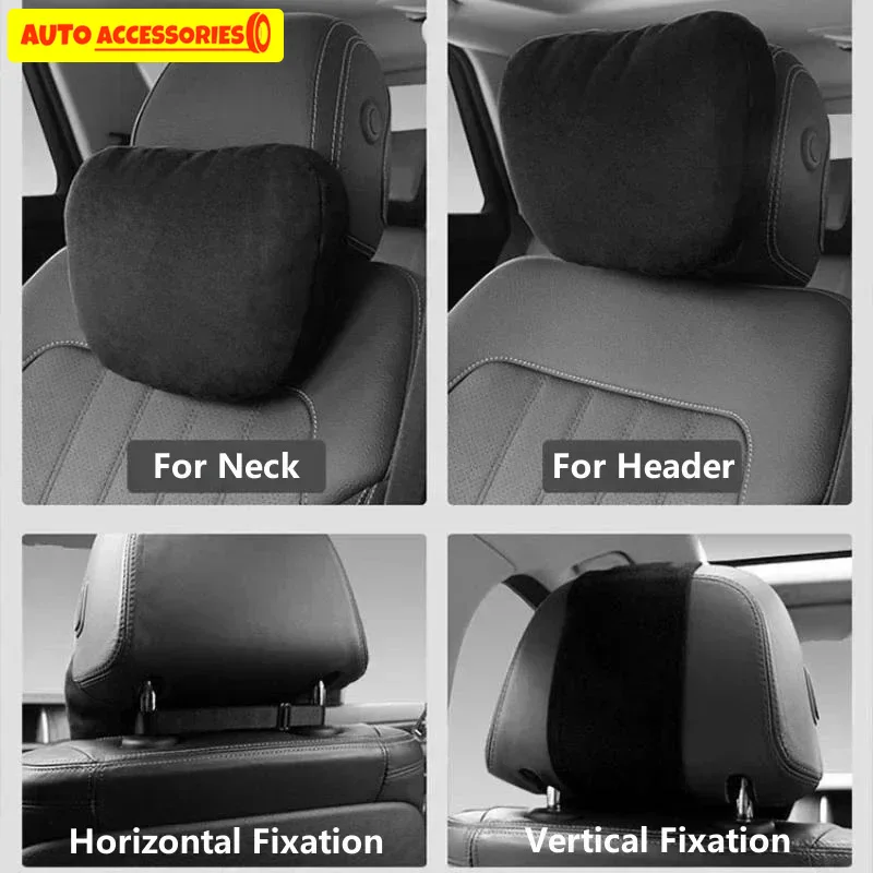 Car Headrest Neck Support Seat / Maybach Design S Class Soft Universal Adjustable Car Pillow Neck Rest Cushion High Quality thumbnail 2