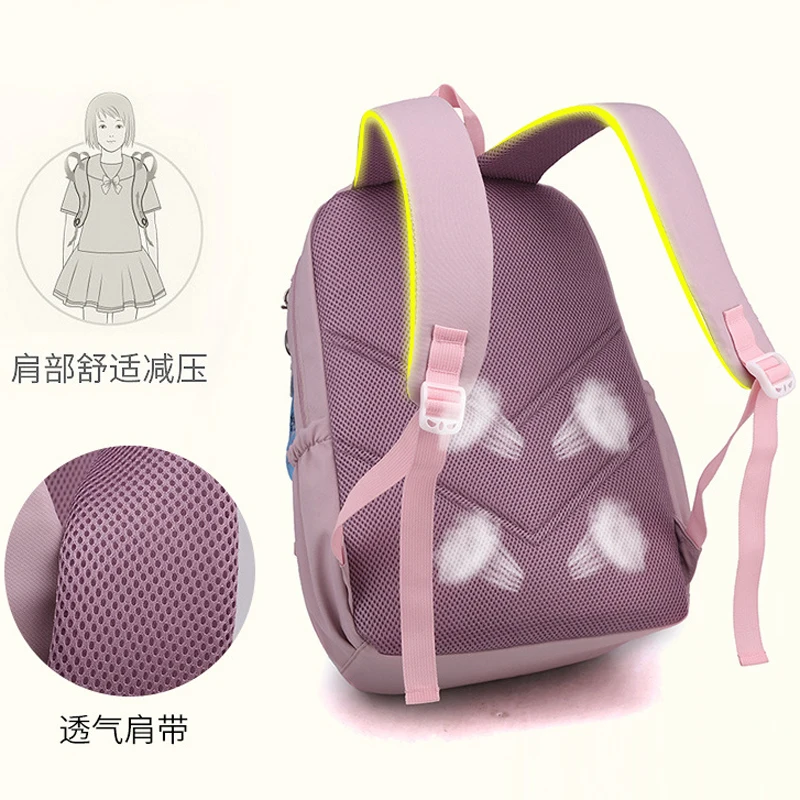 Girl School Bag Backpack Back Pack For Teenager Women Children Female Pink Schoolbag Primary High Bagpack Class Teens Child Kids thumbnail 4
