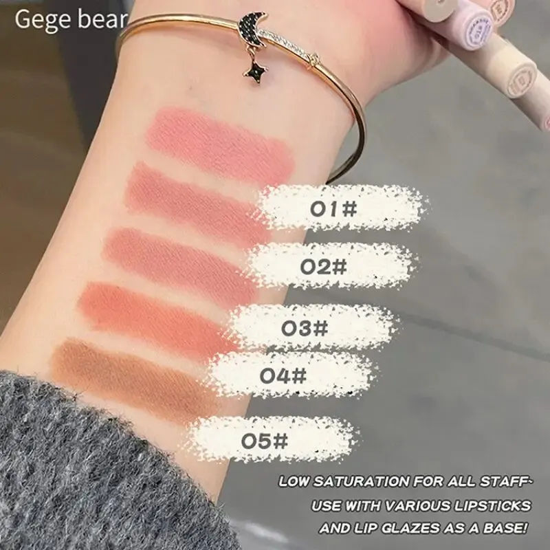 Nude Lip Liner Gege Bear Matte Velvet Lip Liner Pencil Long-lasting Waterproof Draw Lip Line Pen thumbnail 2