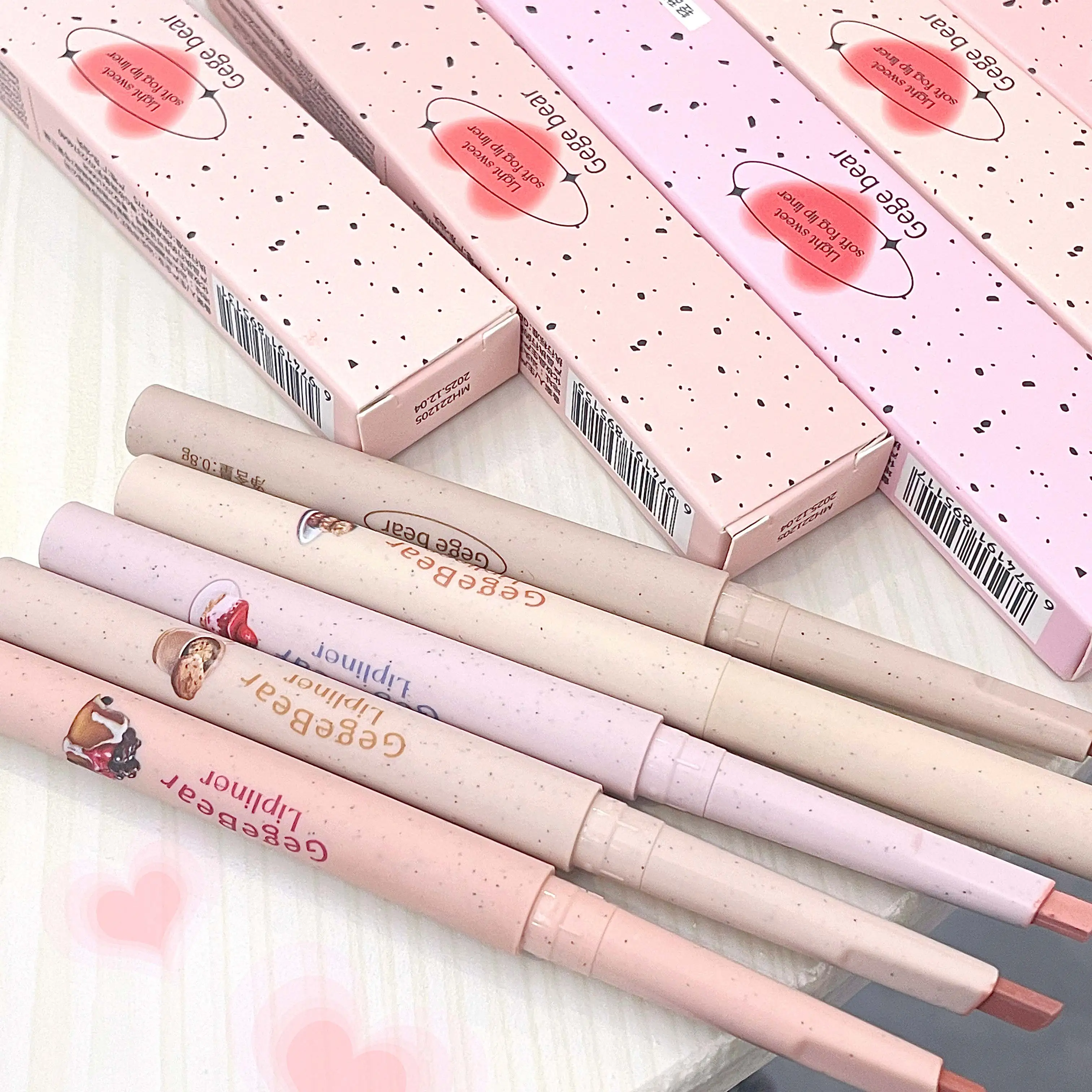 Nude Lip Liner Gege Bear Matte Velvet Lip Liner Pencil Long-lasting Waterproof Draw Lip Line Pen thumbnail 6