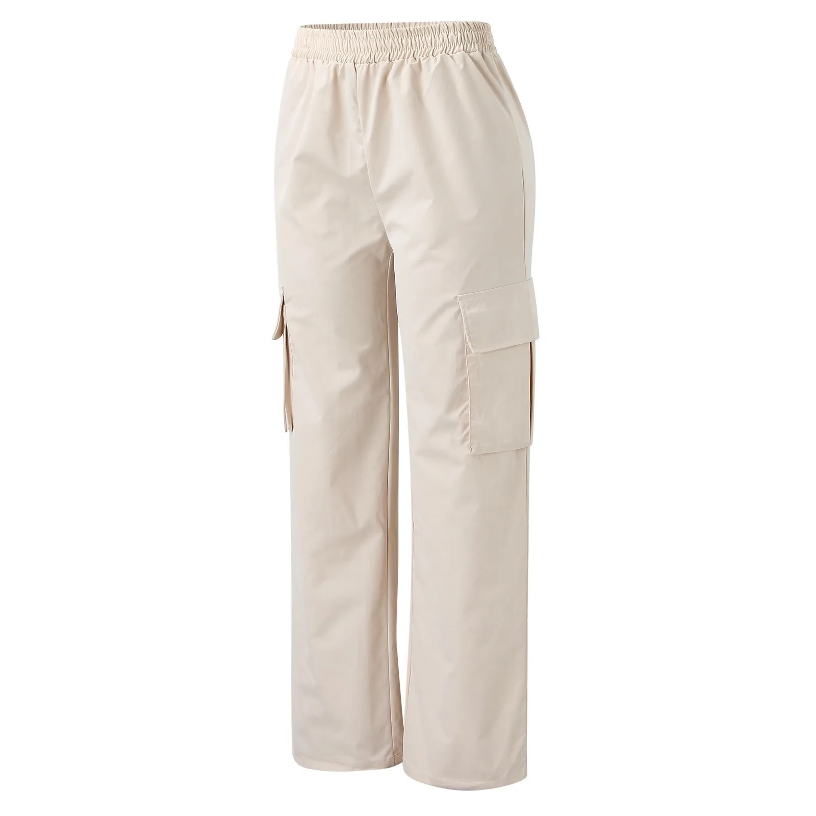 Fashion Women Baggy Joggers Pants Casual Communte Female Chic Straight Cargo Pant Elastic High Waist Elegant Oversized Trousers thumbnail 6