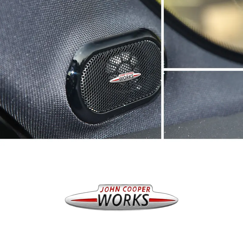 Auto Interior John Cooper Works Small Sticker Central Control Decals Emblem Decor Car Trunk Steering Wheel Sticker Accessories thumbnail 3