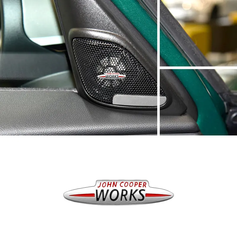 Auto Interior John Cooper Works Small Sticker Central Control Decals Emblem Decor Car Trunk Steering Wheel Sticker Accessories thumbnail 5