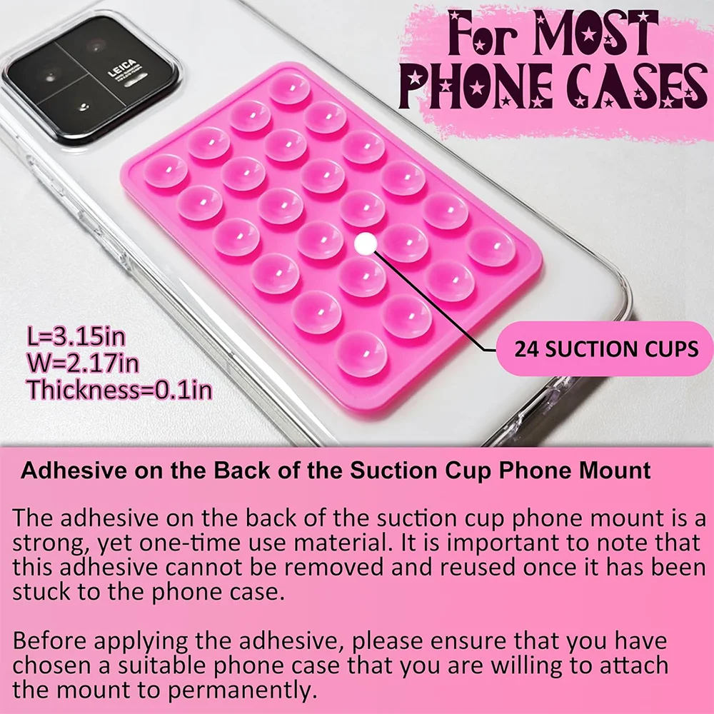 Candy Color Silicone Suction Phone Case Mount Non Slip Suction Cup Phone Stand Silicone Phone Holder For Selfies and Videos thumbnail 5