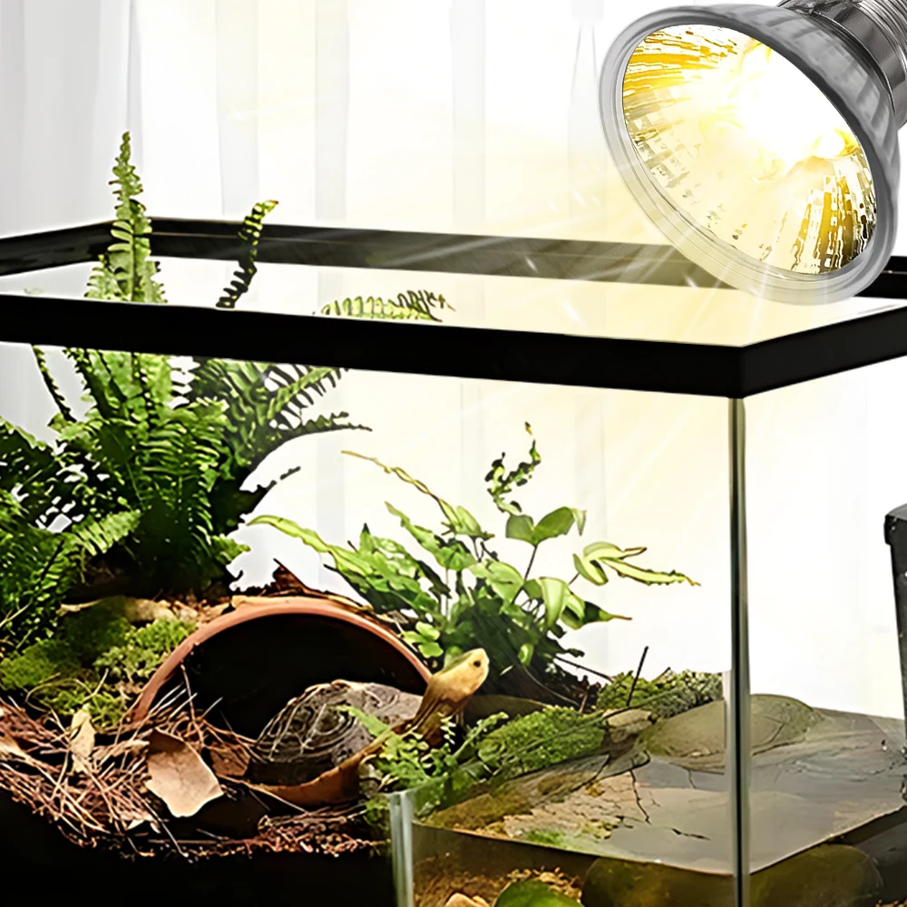 5/1PCS UVB Reptile Heating Lamp Bulb Turtle Basking Promoting Pet Growth Lamp High Quality Sunlamp for Amphibians 25/50/75W thumbnail 2
