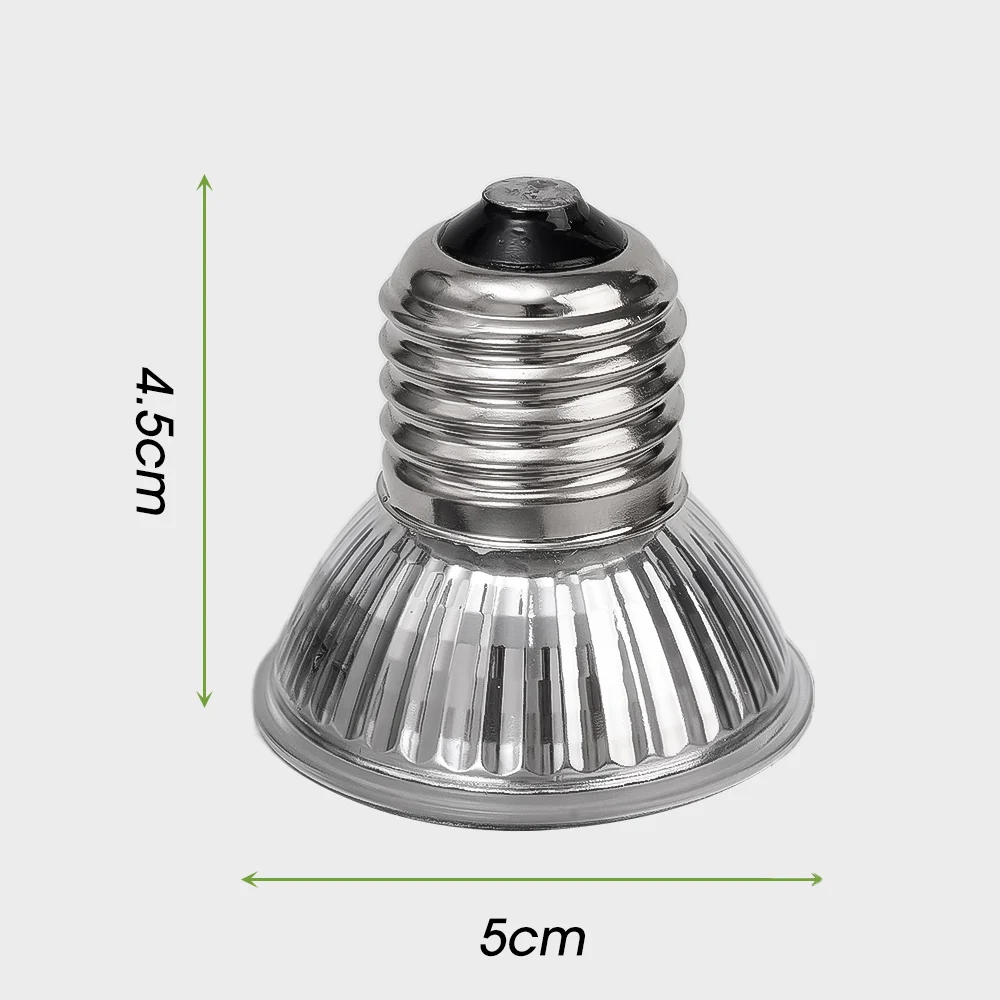5/1PCS UVB Reptile Heating Lamp Bulb Turtle Basking Promoting Pet Growth Lamp High Quality Sunlamp for Amphibians 25/50/75W thumbnail 6