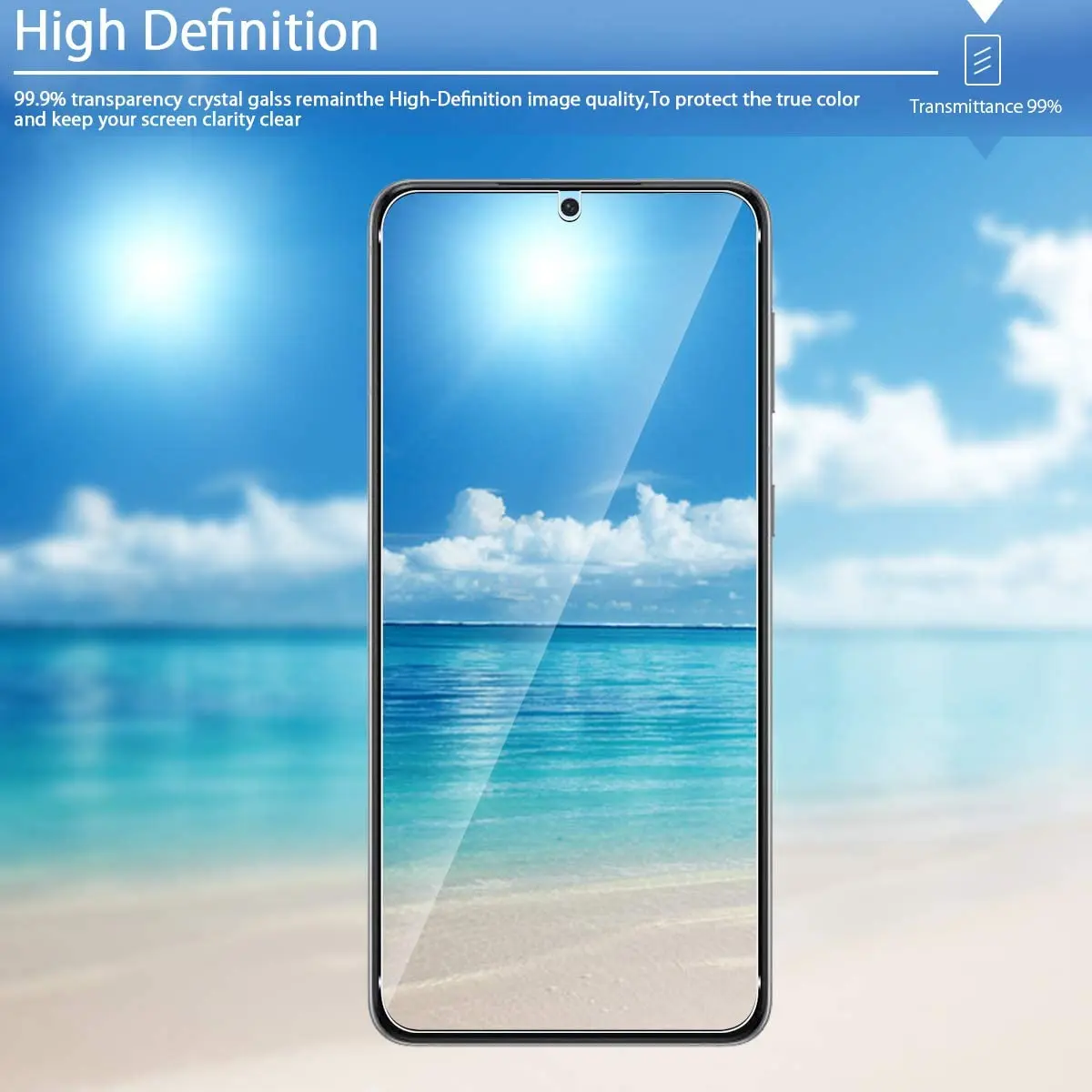 2/4Pcs Tempered Glass For Samsung Galaxy S21 5G Screen Protector Glass Film thumbnail 6