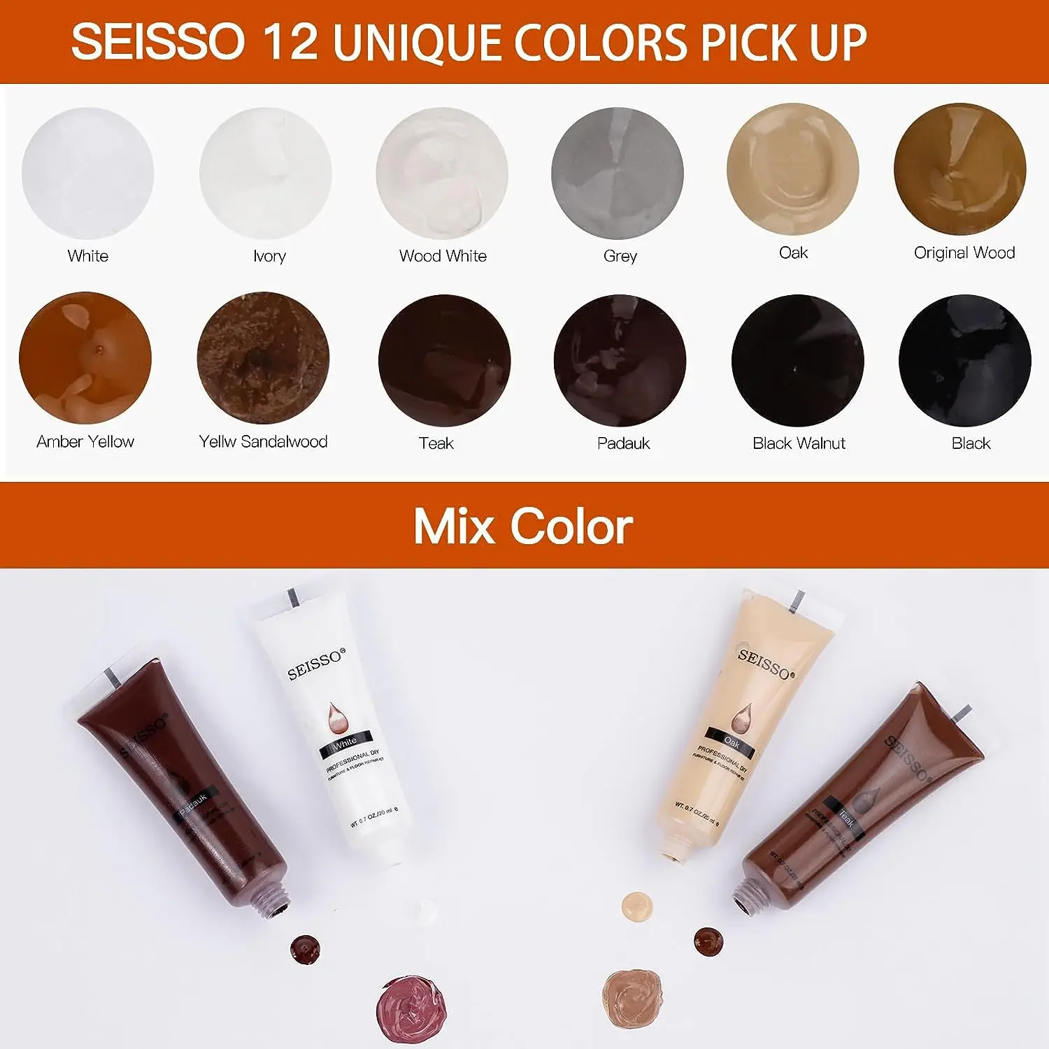 Wood Paint Repair Furniture Restore Stains Markers Cover Surface Scratch for Wooden Floor Table Oak Cabinet Door Veneer Walnut thumbnail 3