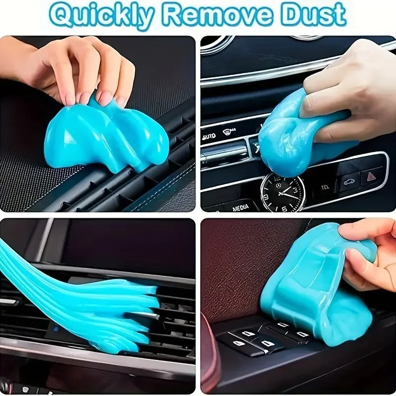 70g Car Cleaning Gel Slime Magic Mud Automobile Air Vent Computer Keyboard Dirt Dust Remover Gel Car Wash Interior Cleaning Tool thumbnail 4