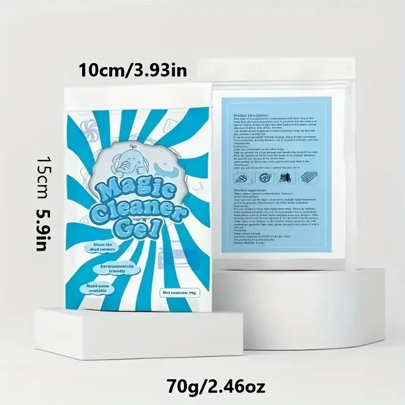 70g Car Cleaning Gel Slime Magic Mud Automobile Air Vent Computer Keyboard Dirt Dust Remover Gel Car Wash Interior Cleaning Tool thumbnail 5
