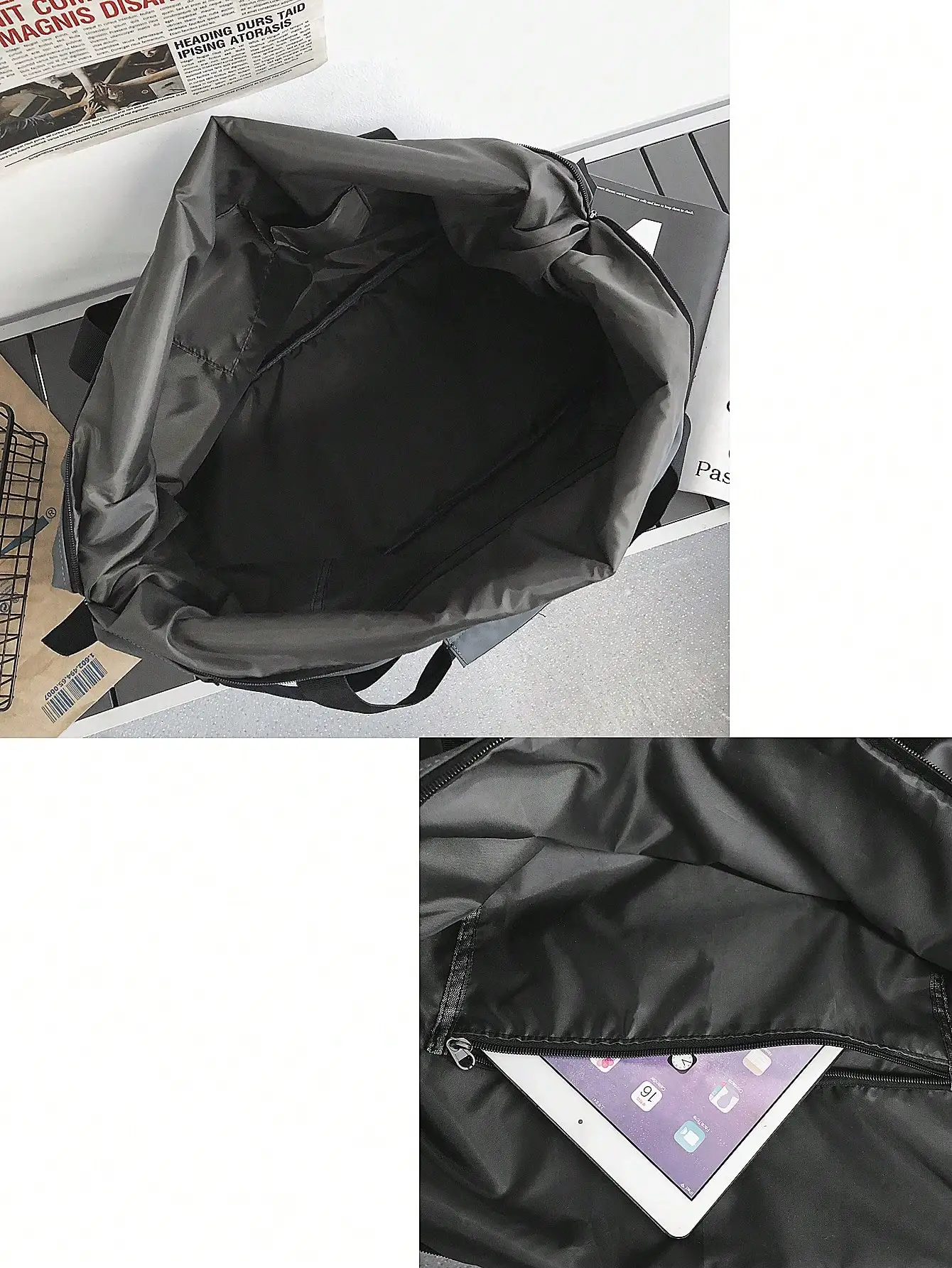 Handheld travel bag, large capacity sports and fitness bag, lightweight storage luggage bag, one shoulder crossbody travel bag thumbnail 4