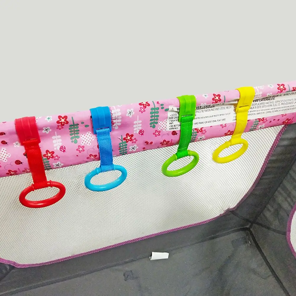 1/4PCS Pull Ring For Playpen Baby Crib Hooks General Use Hooks Baby Toys Pendants Bed Rings Hooks Hanging Ring Help Baby Stand thumbnail 3