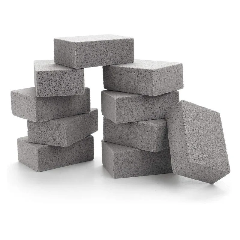BBQ Grill Cleaning Brush Brick Block Barbecue Cleaning Stone Pumice Brick For Barbecue Rack Outdoor Kitchen BBQ Tools Mangal thumbnail 6