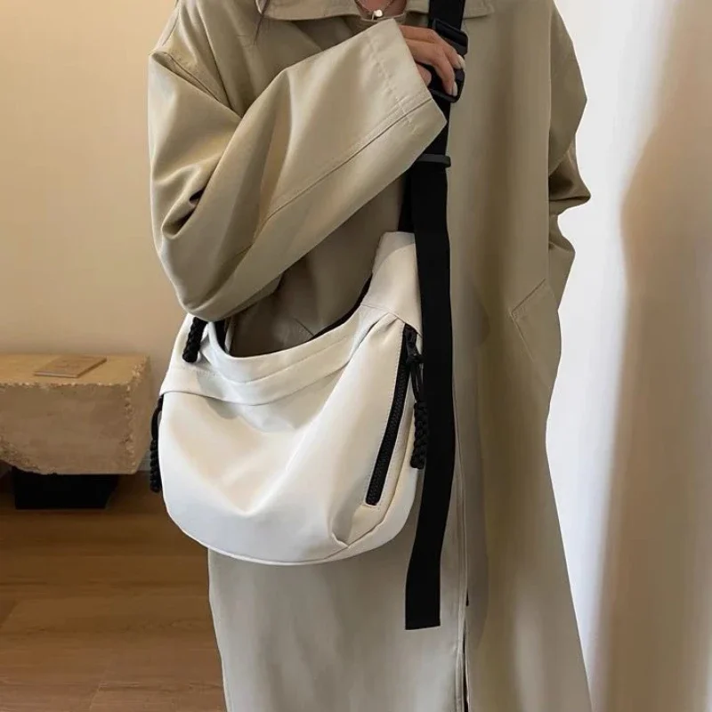 Nylon Hobos Crossbody Bags Solid Casual Zipper Women's Bags 2024 Fashion High Capacity Solid Color Single Shoulder Totes Bag thumbnail 3
