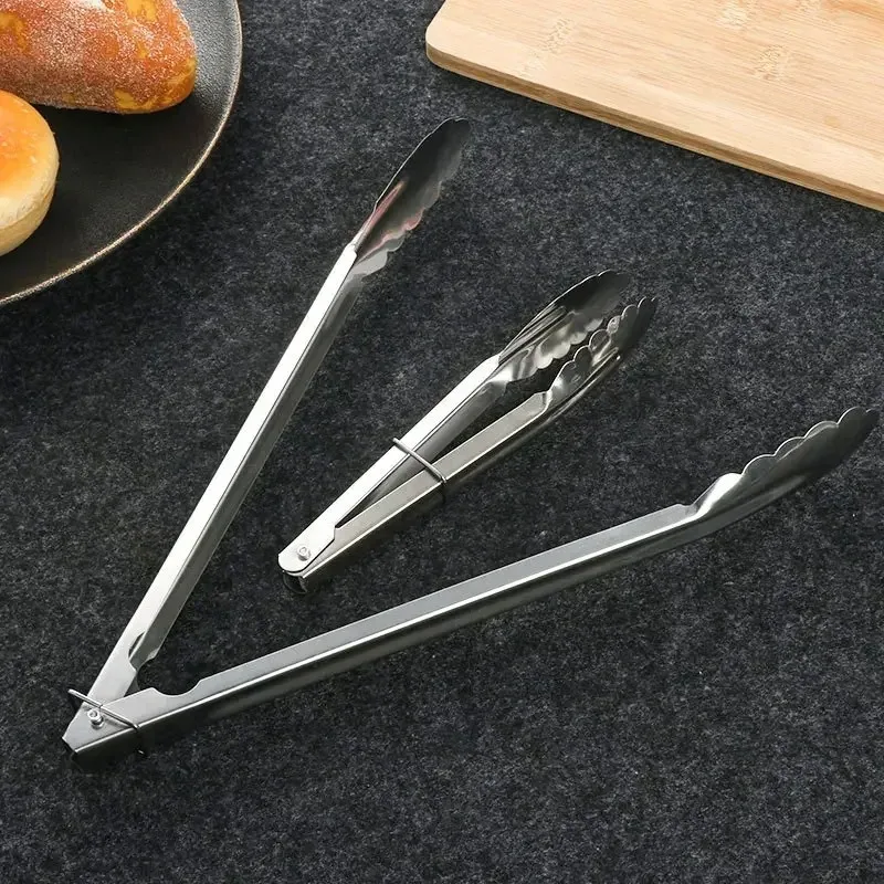 Stainless Steel Kitchen Food Tongs Household Products Cooking Utensils Cookware Bbq Assesories Grill Accessories Buffet Bread thumbnail 3