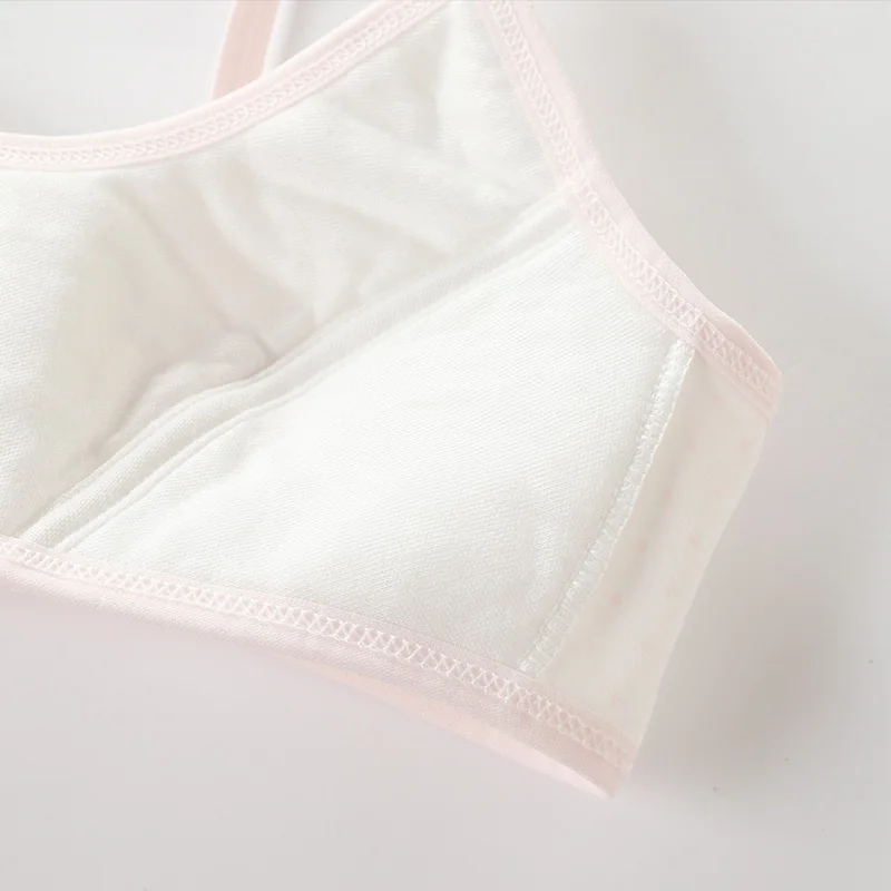 4 Pcs/Lot Girls Brassiere Cotton Underwear Back Buckle Design Adolescent Girls Training Bras Breathable Teenage Girl Tops Bra thumbnail 4