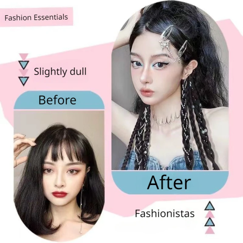 Fashion Cute Braid Head Rope Wig Playful Girls Handmade Fishbone Twist Braids High Ponytail Hair Accessories for Woman Daily Use thumbnail 6