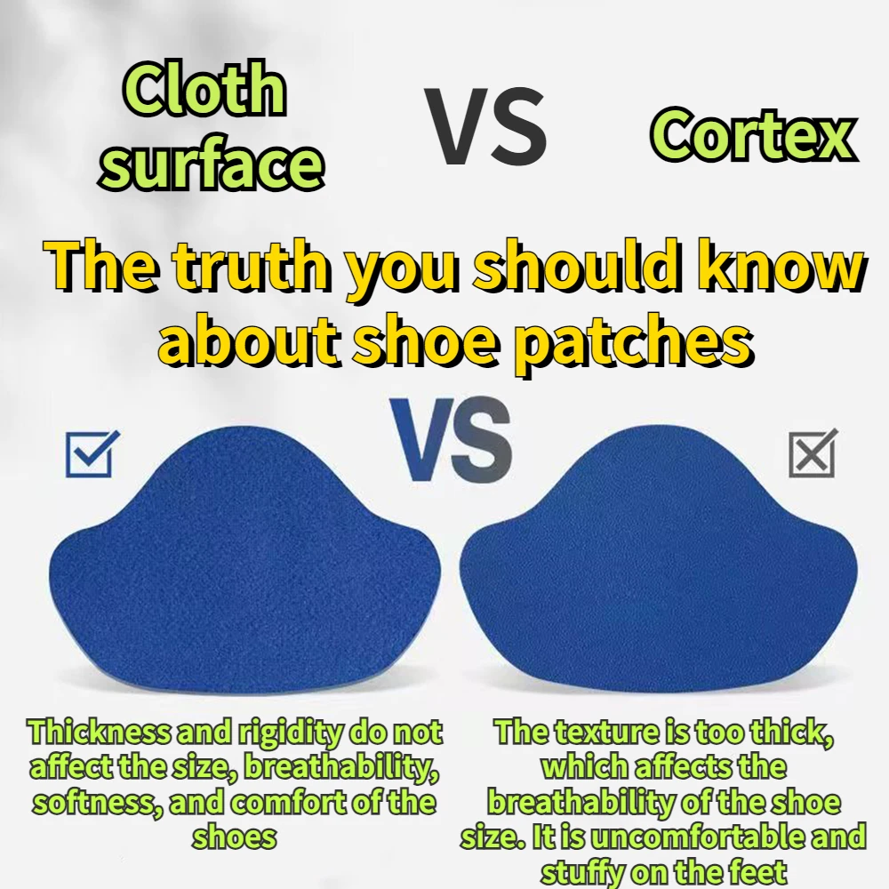 4pcs Sports Shoes Repair Stickers Suede Heel Protector Anti-Wear Repair Holes Self-adhesive Patches Insoles Pad Foot Care Insert thumbnail 4
