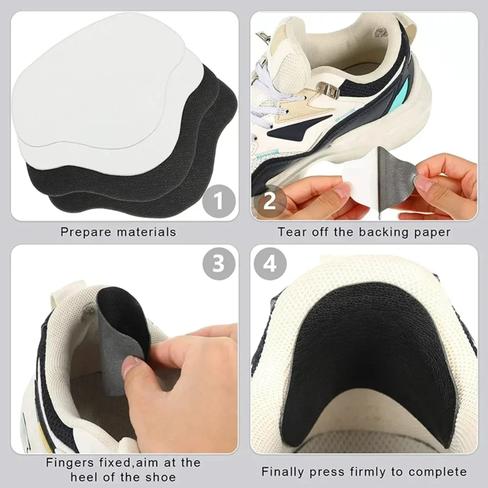 4pcs Sports Shoes Repair Stickers Suede Heel Protector Anti-Wear Repair Holes Self-adhesive Patches Insoles Pad Foot Care Insert thumbnail 5