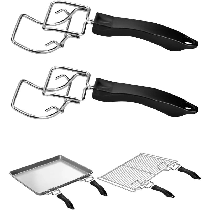 2Pcs Grills Extractor Grills Clip Oven Clip Oven Clip Oven Tray Handle thumbnail 4