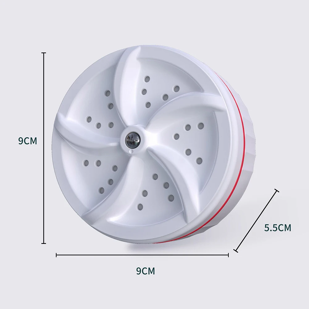 Portable Mini Washing Machine USB Powered Ultrasonic Turbo Washing Machine Rotating Mini Ultrasonic Turbo Washer for Home Travel thumbnail 6