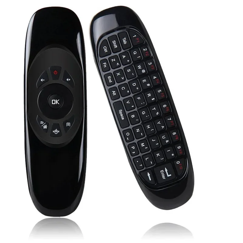 C120 Fly Air Mouse Wireless Keyboard for English Voice Backlit 2.4G Smart Remote Control Smart Keyboard Mouse for Android Tv Box thumbnail 2