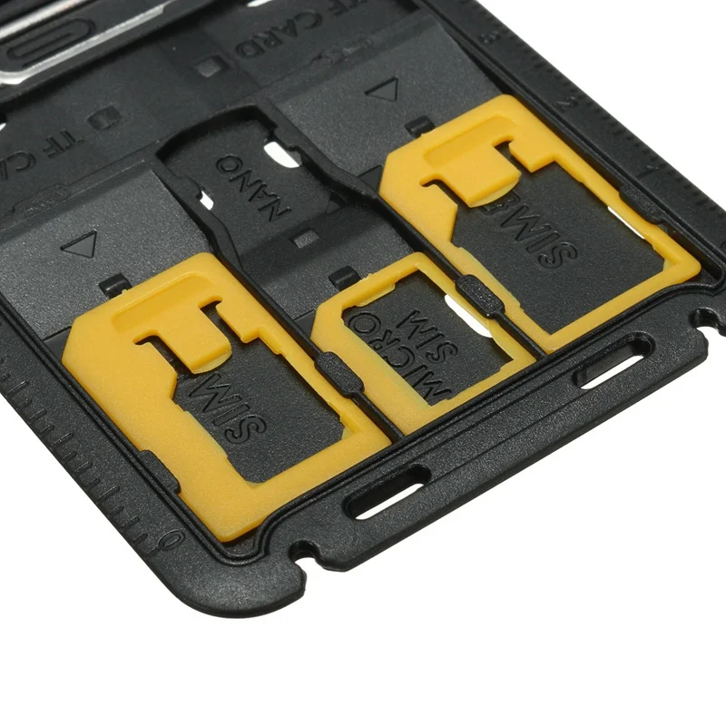 All in One Credit Card Size Slim SIM Adapter kit with TF Card Reader & SIM Card Tray Eject Pin, SIM Card Holder thumbnail 5