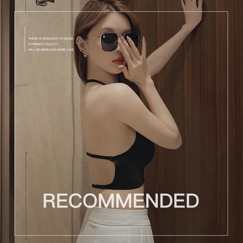 2024 Invisible Push Up Bra Backless Sexy Women Bras Low Cut Plunge Brassiere Open Back Wedding Underwear Seamless Lingerie thumbnail 4