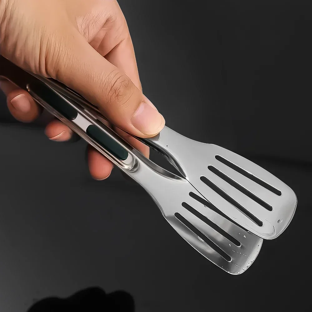 New Stainless Steel Food Tongs BBQ Meat Salad Bread Clip Barbecue Grill Buffet Clamp Non-slip Tong Cooking Tools Kitchen Gadgets thumbnail 5