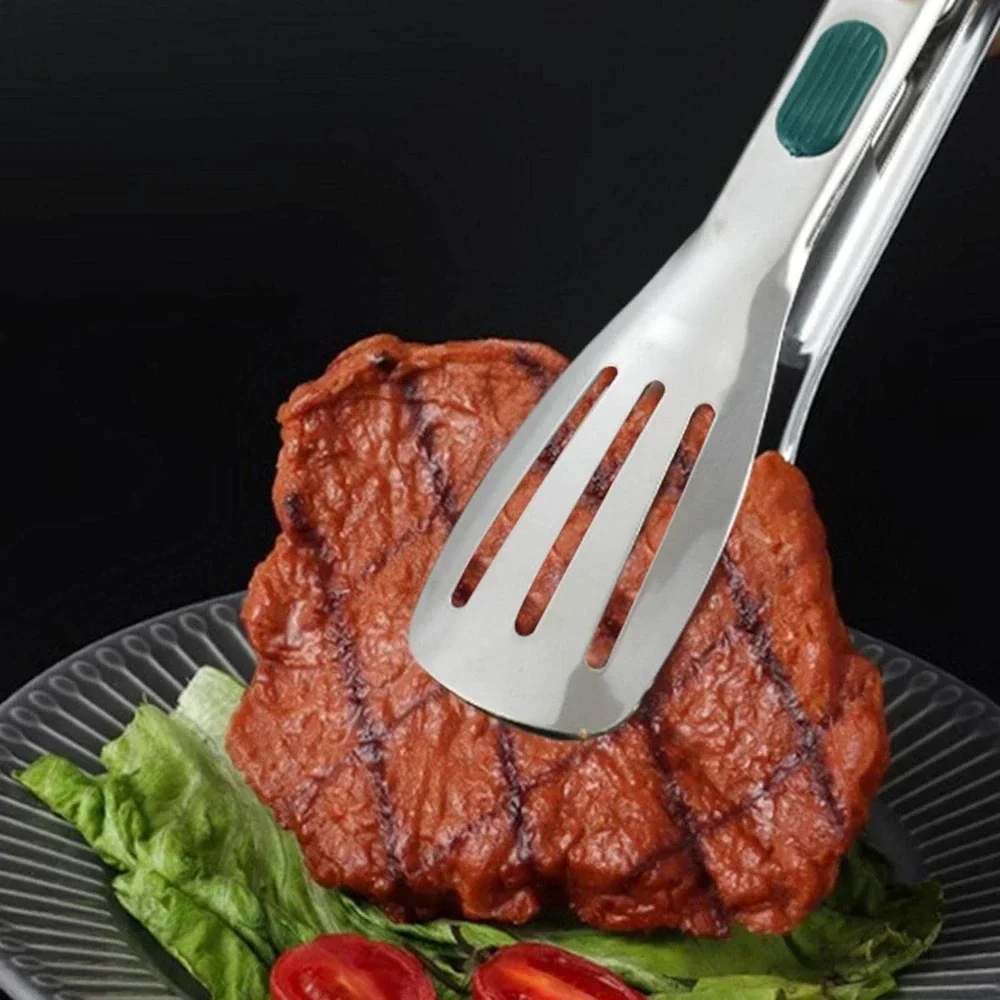New Stainless Steel Food Tongs BBQ Meat Salad Bread Clip Barbecue Grill Buffet Clamp Non-slip Tong Cooking Tools Kitchen Gadgets thumbnail 4