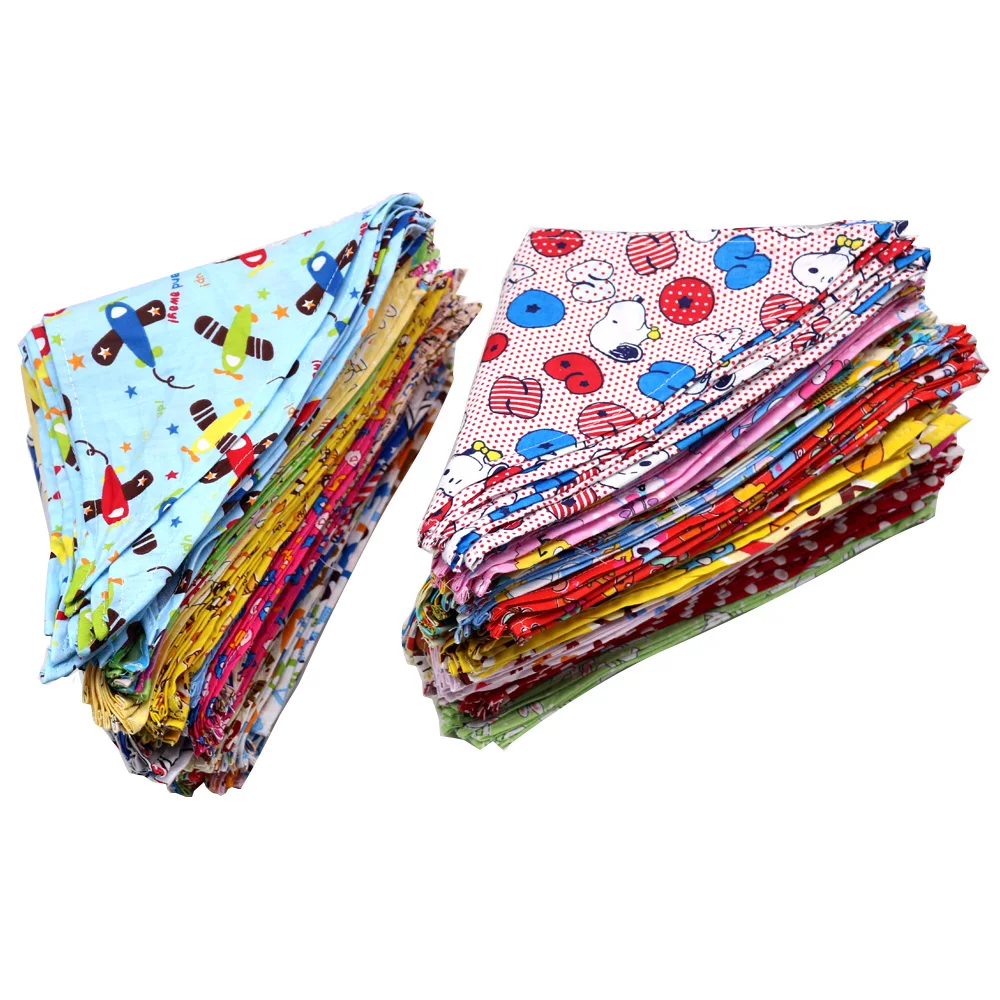 S/M/L/XL 10PCS Dog Bandana Cotton Dog Puppy Bibs Scarf Dog Bandans For -Large Dogs thumbnail 6