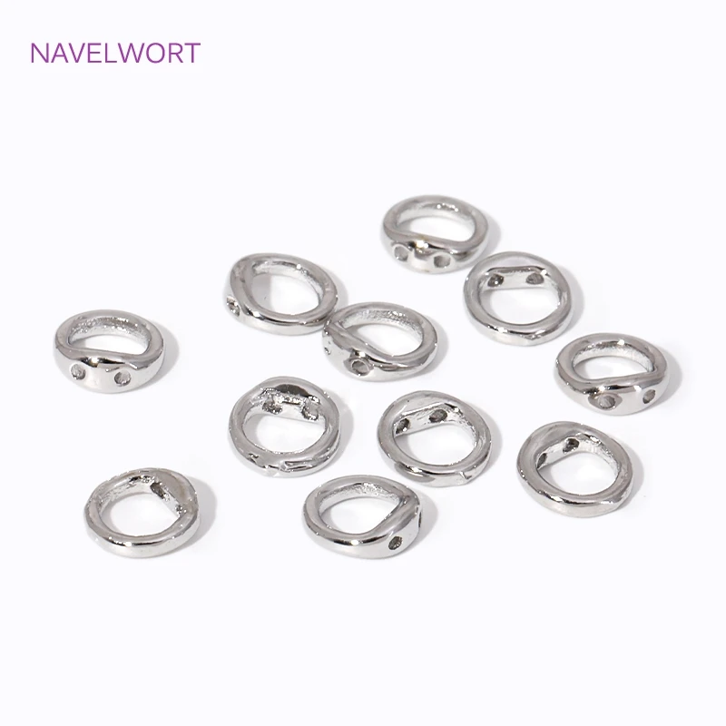 18K Gold Plated Brass End Bead Tip,End Caps For Jewelry,DIY Pearl Bracelet Necklace Jewelry Making Supplies thumbnail 4