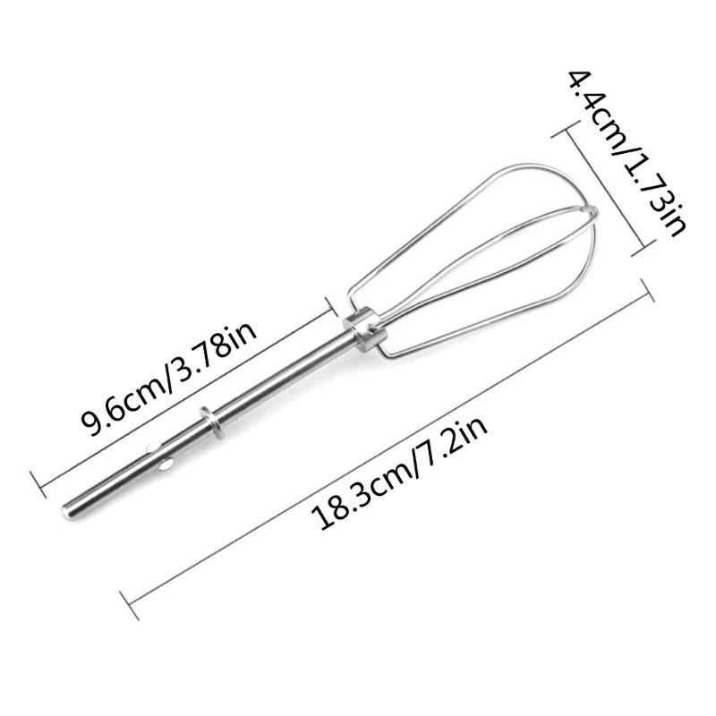 Mixer Heads Electric Kitchen Handheld Mixer Heads Stainless Steel Material Egg Beater Accessories for Baking Cream thumbnail 6