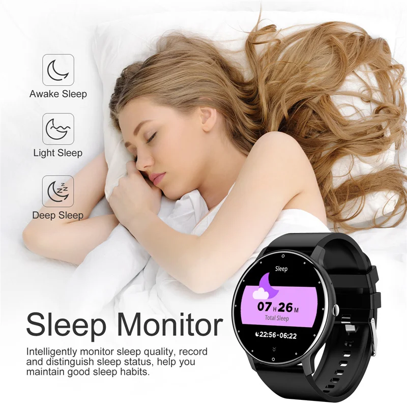 LIGE Smart Watch Women Men Full Touch Screen Bluetooth Call Smartwatch Waterproof Sports Fitness Tracker Watches for Android iOS thumbnail 6