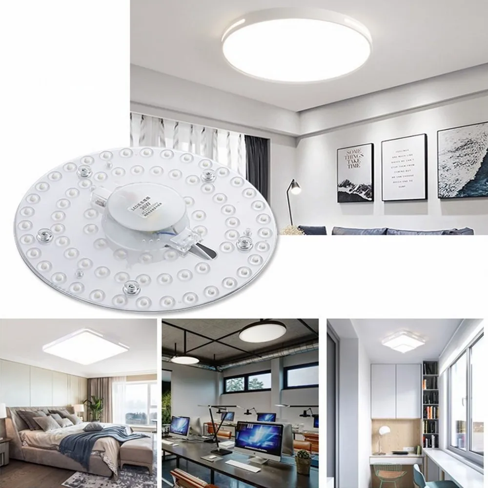 LED Ring PANEL Circle Light SMD 50W 36W 24W 18W 12W  LED Round Ceiling board circular lamp board AC 220V 230V 240V LED light thumbnail 5