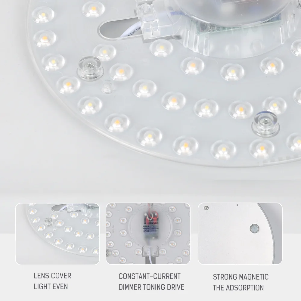 LED Ring PANEL Circle Light SMD 50W 36W 24W 18W 12W  LED Round Ceiling board circular lamp board AC 220V 230V 240V LED light thumbnail 3