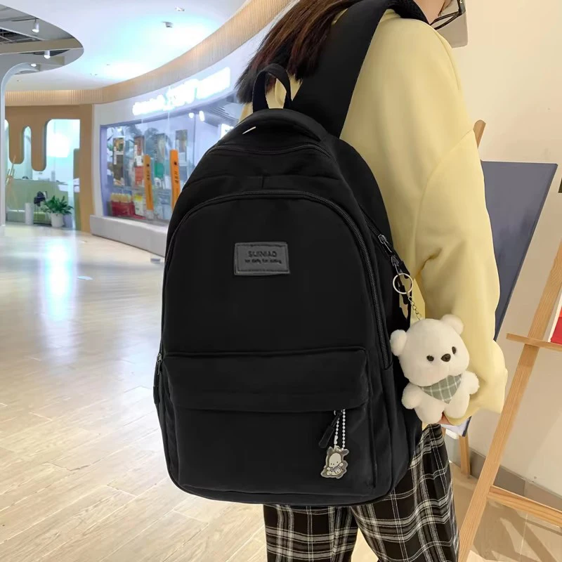 New Female Fashion Men High Capacity Waterproof College Backpack Trendy Women Laptop School Bags Cute Girl Travel Book Bag Cool thumbnail 2