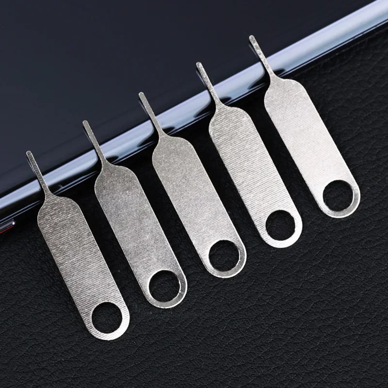 100/10Pcs Metal Eject Sim Card Tray Open Pin Needle Key Tool for Universal Phone for IPhone 14 13 SamSung Xiaomi Apple IPad thumbnail 2