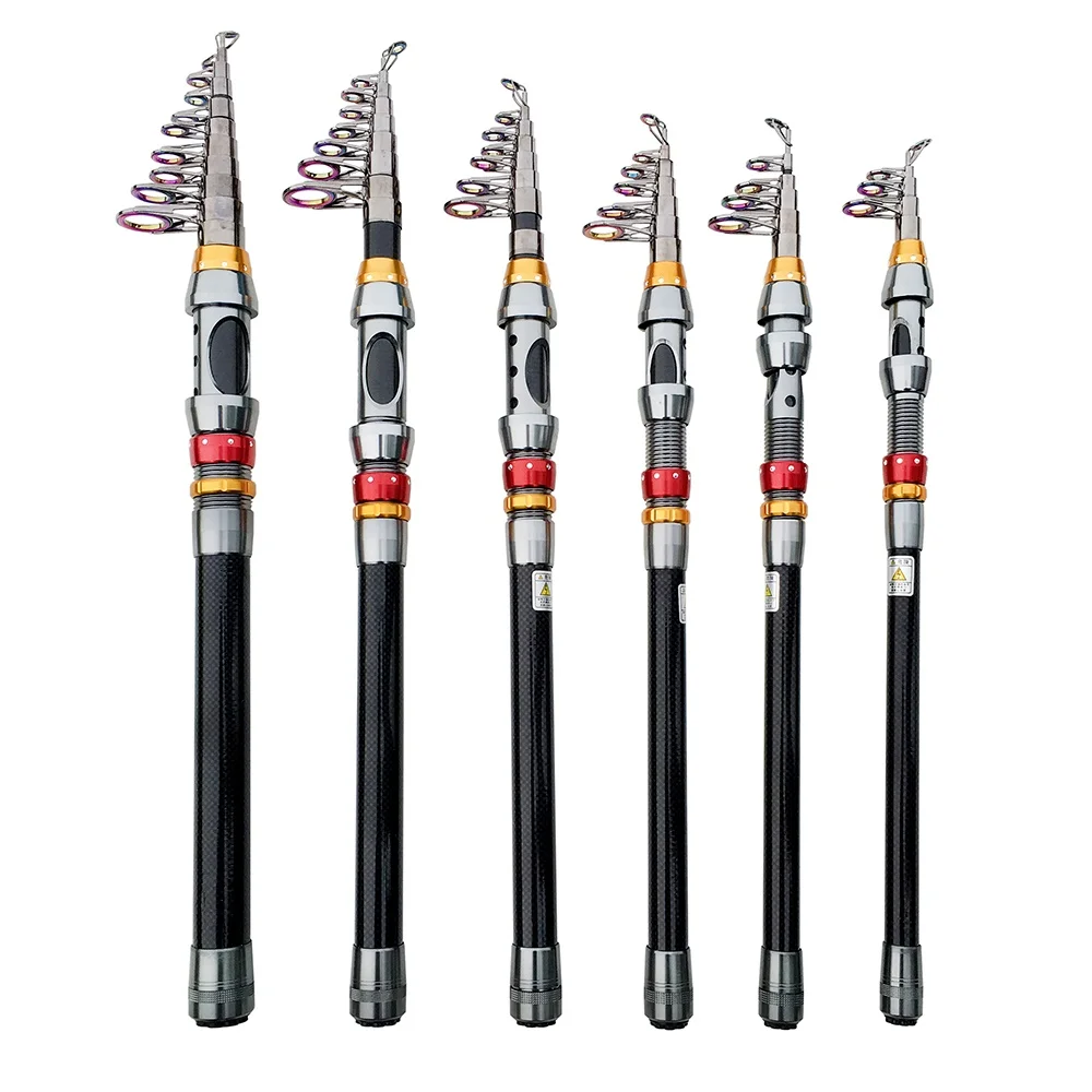 1.8-3.6m Carbon Fiber Fishing Rod And Reel Combo Super Hard Telescopic Fishing Pole Spinning Reel Kit Max Resistance 3-8kg Pesca thumbnail 4