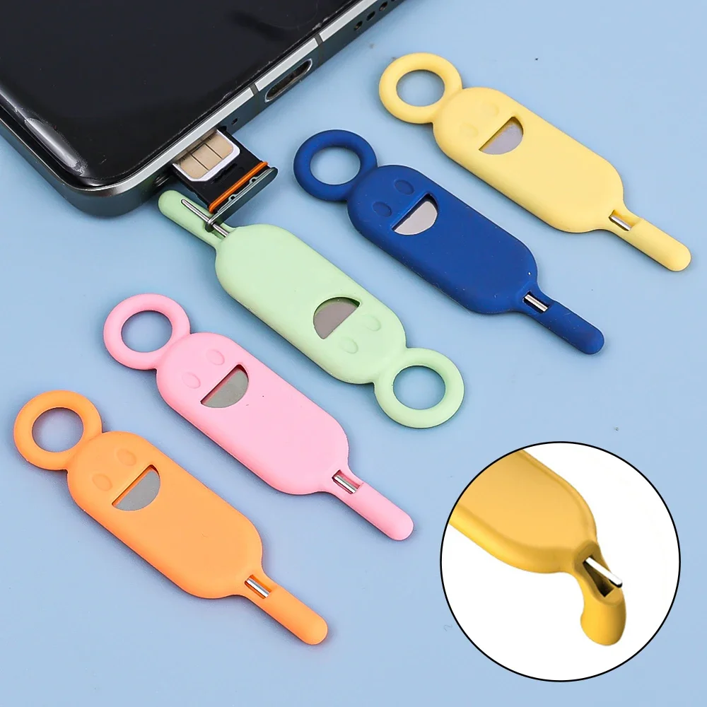 Sim Card Removal Tool Mobile Phone SimCard Unlock Chip Pin Tool Tray Eject Pin Tools Needle Opener Ejector with Anti-lost Case thumbnail 2