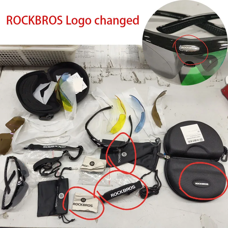 ROCKBROS Cycling Polarized glasses Bike Outdoor Sports Sunglasses MTB Road PC Goggles Eyewear Glasses 5/3 Lens Bicycle Accessory thumbnail 6