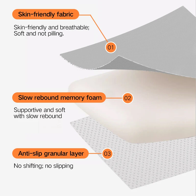 Car Cushion Office Chair Cushion Memory Foam Padding Wheelchair Armchair Cushions Pouf Decorative Sofa Rocking Desk Chairs Home thumbnail 4