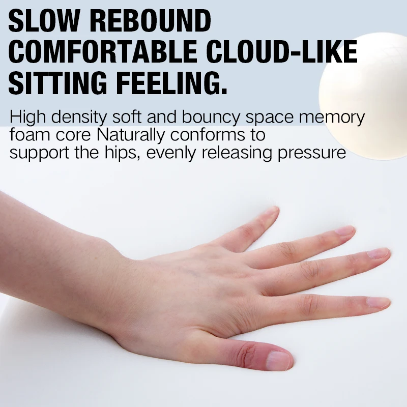 Car Cushion Office Chair Cushion Memory Foam Padding Wheelchair Armchair Cushions Pouf Decorative Sofa Rocking Desk Chairs Home thumbnail 5