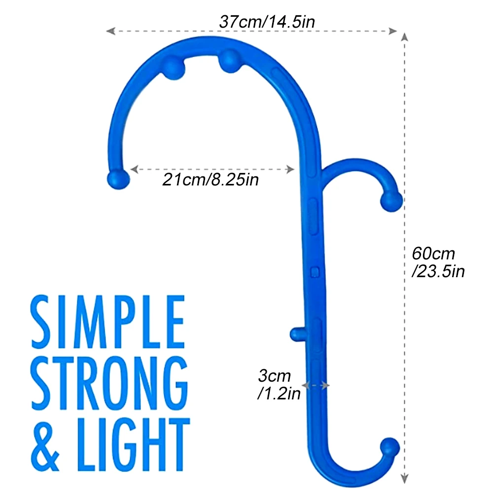 Back, Neck and Foot Massager for Trigger Point and Self Massage Hook Cane Therapy, Back Scratcher thumbnail 3