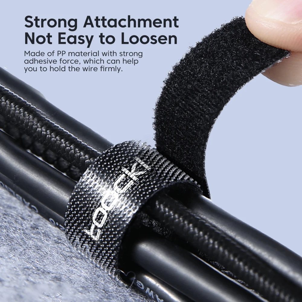 Toocki Cable Organizer Wire Winder USB Cable Management Protector Earphone Mouse Cord Ties Phone Accessory for iPhone Samsung thumbnail 4