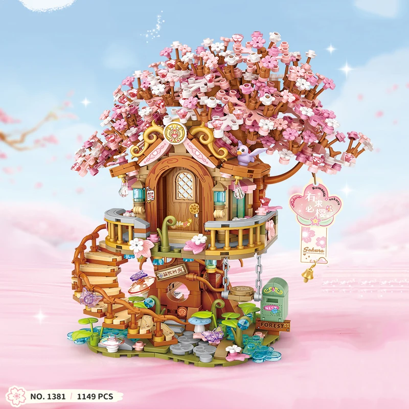 Street View Series Building blocks Izakaya Shaved Ice Shop Takoyaki Shop Coffee shop Panda Tea House model children's gift thumbnail 4