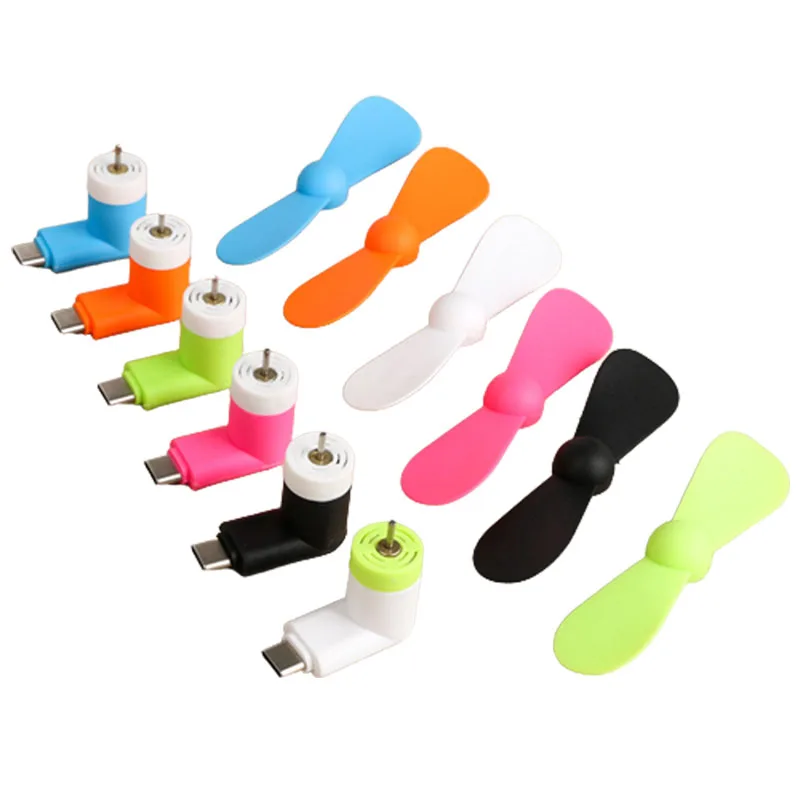 1PC Creative Mini Portable Micro USB Fan 5v 1w Mobile Phone USB Gadget Fan Tester For Type-C Type C Cell Phone Cooler Accessorie thumbnail 6